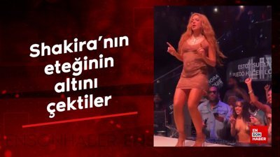 Shakira'nın eteğinin altını çektiler: Sinirden sahneyi terk etti