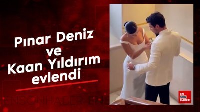 Pınar Deniz ve Kaan Yıldırım evlendi
