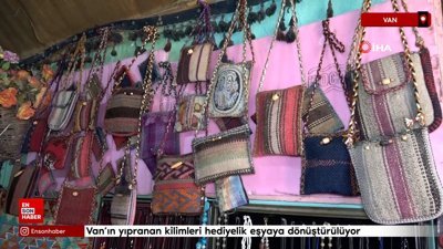 Van’ın yıpranan kilimleri hediyelik eşyaya dönüştürülüyor