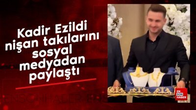 Kadir Ezildi nişan takılarını sosyal medyadan paylaştı