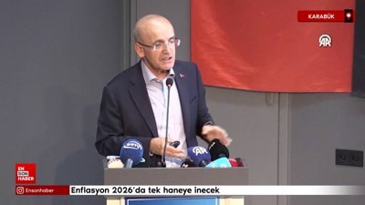 Bakan Mehmet Şimşek: Enflasyon 2026'da tek haneye inecek