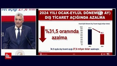 Ömer Bolat: Dış ticaret açığı 87,7 milyar dolardan 60,1 milyar dolara geriledi