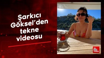 Şarkıcı Göksel'den tekne videosu
