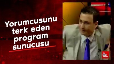 Yayında sandalyeden düşen yorumcu ve onu kaderine terk eden sunucu
