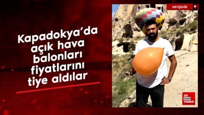 Kapadokya’da açık hava balonları fiyatlarını tiye aldılar