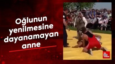 Oğlunun yenilmesine dayanamayan anne