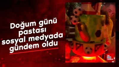 Arda Turan'ın oğlu Hamza'nın doğum günü pastası sosyal medyada gündem oldu