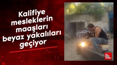 Kalifiye mesleklerin maaşları beyaz yakalıları geçiyor