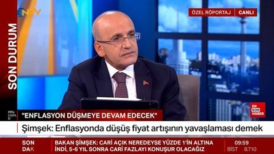 Mehmet Şimşek: Enflasyon düşmeye devam edecek
