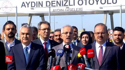 Uraloğlu: Aydın-Denizli Otoyolu'nun 70 kilometrelik kesimi hizmete açıldı