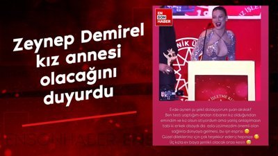 Zeynep Demirel, kız annesi olacağını duyurdu