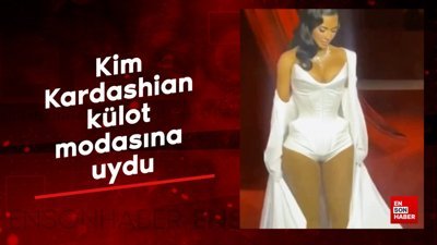 Kim Kardashian külot modasına uydu