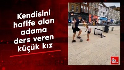 Kendisini hafife alan adama ders veren küçük kız