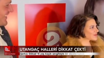 Şarkıcı Göksel 15 yaş küçük sevgilisiyle bir davete katıldı