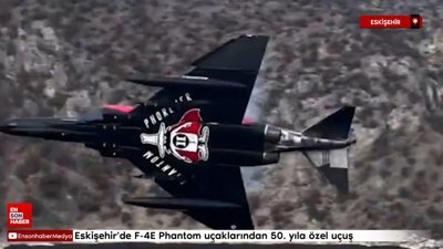 Eskişehir'de F-4E Phantom uçaklarından 50. yıla özel uçuş