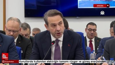 Bayraktar: Konutlarda kullanılan elektriğin tamamı rüzgar ve güneş enerjisinden üretiliyor