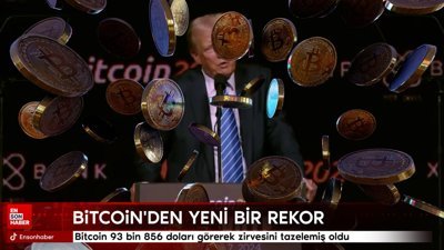 Bitcoin 93 bin 856 doları görerek zirvesini tazelemiş oldu