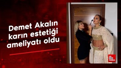 Demet Akalın, karın estetiği ameliyatından sonra yeni pozlarını verdi