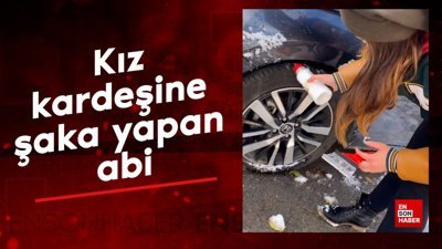 Kız kardeşine tuz şakası yapan abi