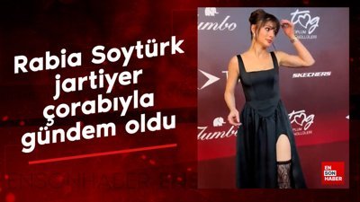 Rabia Soytürk, jartiyer çorabıyla gündem oldu