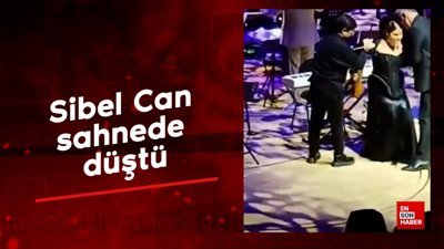 Sibel Can sahnede düştü
