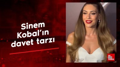 Sinem Kobal beyaz mini elbisesiyle davette
