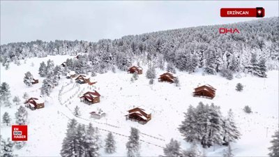 Erzincan Dumanlı Tabiat Parkı'nda kış manzaraları
