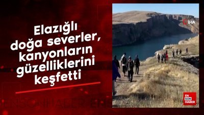 Elazığlı doğa severler, kanyonların güzelliklerini keşfetti