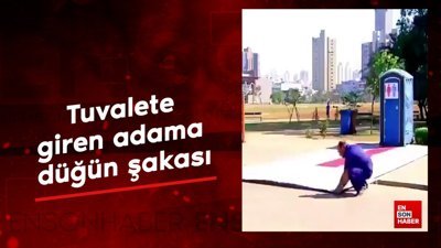 Tuvalete giren adama düğün şakası