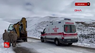 Erzurum'da minibüs şarampole devrildi