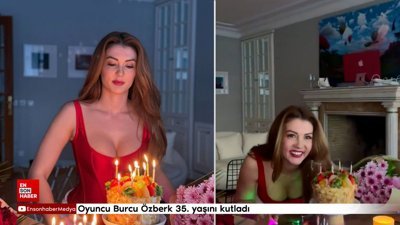 Oyuncu Burcu Özberk 35. yaşını kutladı