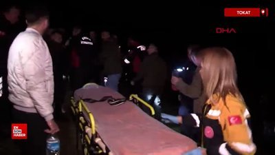 Tokat'ta otomobil uçurumdan yuvarlandı