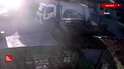 Sakarya'da çöp kamyonunun iki çocuk annesini hayattan kopardığı kaza