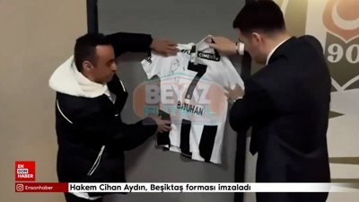 Hakem Cihan Aydın, Beşiktaş forması imzaladı