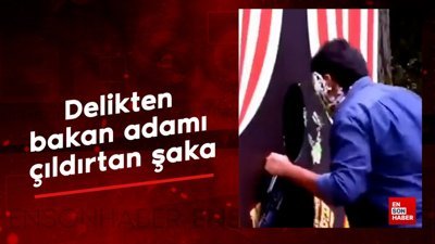 Delikten bakan adamı çıldırtan şaka