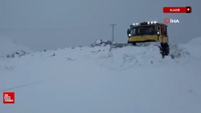 Elazığ'da 106 köy yolu ulaşıma kapandı