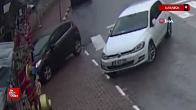 Karabük'te kaza sonrası iş yeri zarar gördü