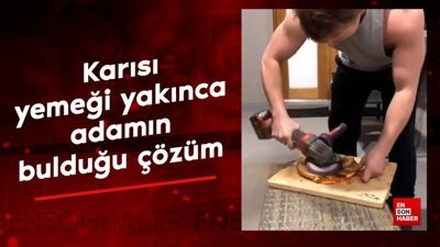 Karısı yemeğin altını yakınca adamın bulduğu çözüm