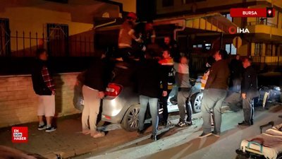 Bursa'da otomobillerin çarpıştığı kaza