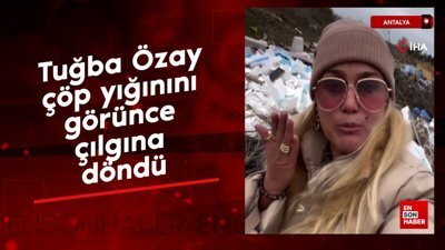 Tuğba Özay çöp yığınını görünce çılgına döndü