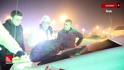 Aksaray'da polisten kaçan sürücü yakalanınca esprileriyle güldürdü