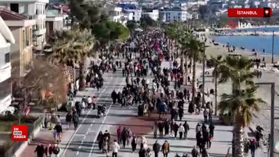 İstanbul'da vatandaşlar sahillere akın etti