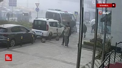 Kartal'da minibüsün kuaföre daldığı anlara ilişkin görüntüler ortaya çıktı