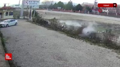Tokat'ta direksiyon hakimiyetini kaybeden sürücü 3 saniyede ölüme gitti