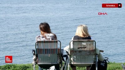 İstanbul'da güneşli havayı fırsat bilenler sahilleri doldurdu