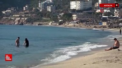 Alanya'da sıcaklık 20 derecenin üzerine çıktı