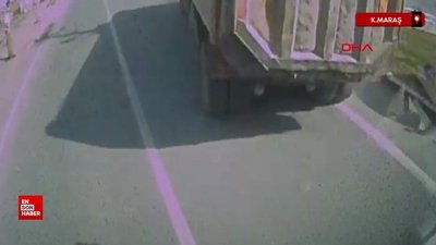 Kahramanmaraş'ta kamyon otobüs ile çarpıştı