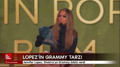 Jennifer Lopez, Shakira'ya Grammy ödülü verdi