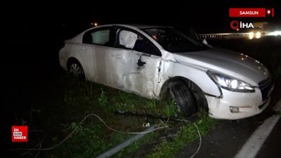 Samsun'daki kazada minibüs ile otomobil çarpıştı