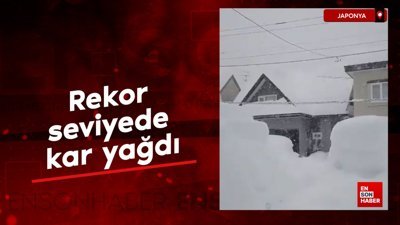 Japonya'nın kuzeyine rekor seviyede kar yağdı